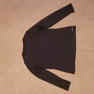 L.L Bean Womens Black Long Sleeve Shirt